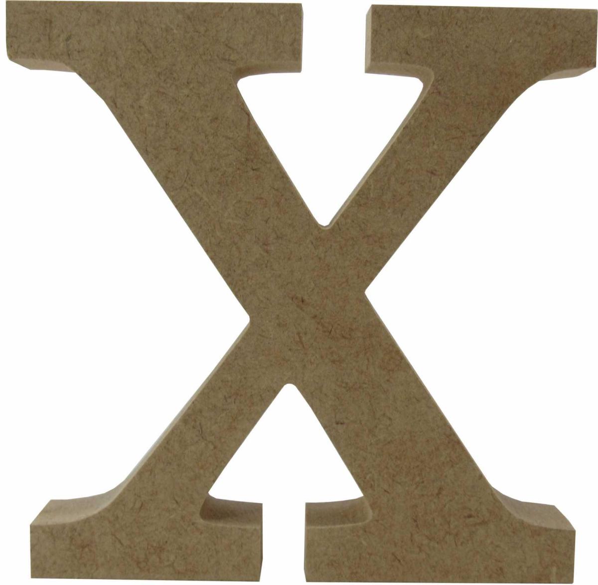 Letra X Individual de Mesa Mdf 15 cm