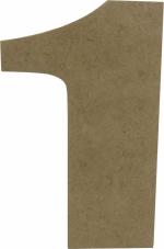 Numero 1 Individual de Mesa Mdf  15 cm