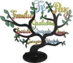 Arvore Mensageira Com Base 30,5X27cm Adesivada MDF