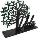 Palavra de Mesa Com Base Vida Com Arvore MDF
