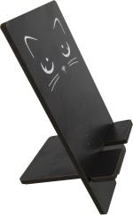 Porta Celular Adesivado Gatinho Preto