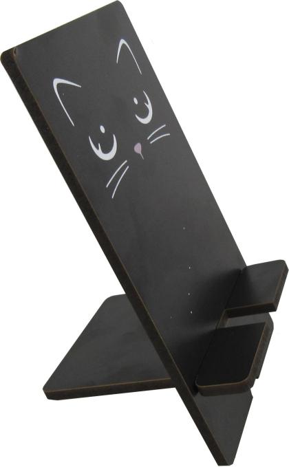 Porta Celular Adesivado Gatinho Preto