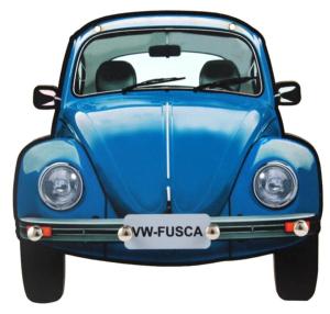 Porta Chave Fusca Azul 22x23cm Mdf