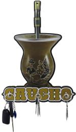 Porta Chave Chimarrão Gaucho 19X26cm Mdf