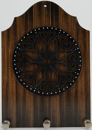 Porta Chaves Mandala marrom