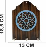 Porta Chaves Mandala azul