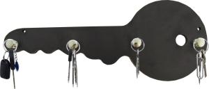 Porta Chaves Recortes Preto Chave 