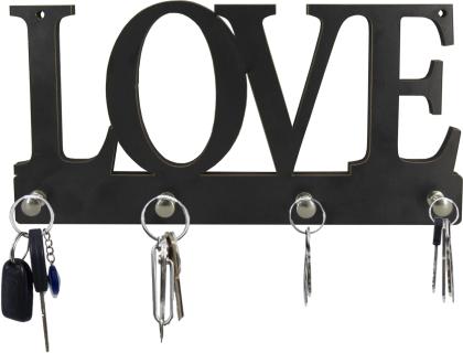 Porta Chaves Recortes Pretos Love