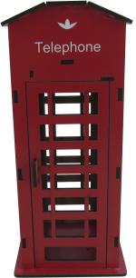 Cabine Telefônica Decorativa Grande 24x10,5x10,5cm Mdf