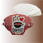 Porta Coador De Café I Love Coffee Coração 