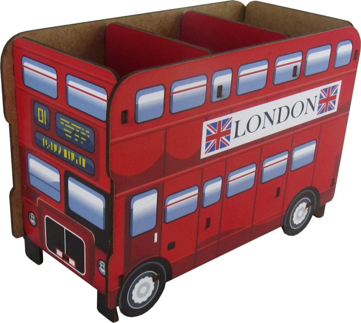 Porta Controle Ônibus London 3 Partes Mdf