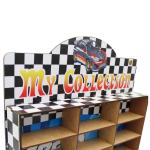 Prateleira Expositora Mini Carrinho Para 40 Carrinhos Mdf  64x41x5 cm