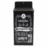 Puxa saco Adesiv. Preto A Cozinha 12x10x27cm  Puxa saco Adesiv. Preto A Cozinha 12x10x27cm