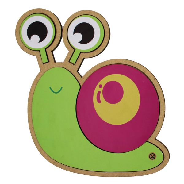 Quebra Cabeça Pedagógico caracol