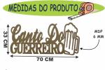Recortes Decorativo Frases Canto Do Guerreiro Mdf Crú