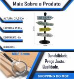 Placa Seta de Mesa Adesivada Crie Ondas  Mdf