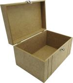 Frasqueira Alta Grande 36x25x19cm Mdf Crú
