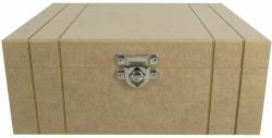 Frasqueira baixa grande 30x25x11cm mdf crú