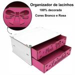 Gaveteiro Organizador Meus Lacinhos Mdf Porta Laços Presilhas