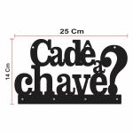 Kit 6 Placas Decorativas + 2 Letreiros Cantinho do Café e Abençoados + Porta Chaves MDF Preto