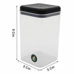 kit 6 Potes porta Temperos Condimentos Sal Parrilha 180ml Tampa Dupla Reforçada com Etiquetas
