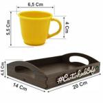 Kit 6 Xícaras Acrílica 