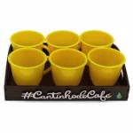 Kit 6 Xícaras Acrílica 