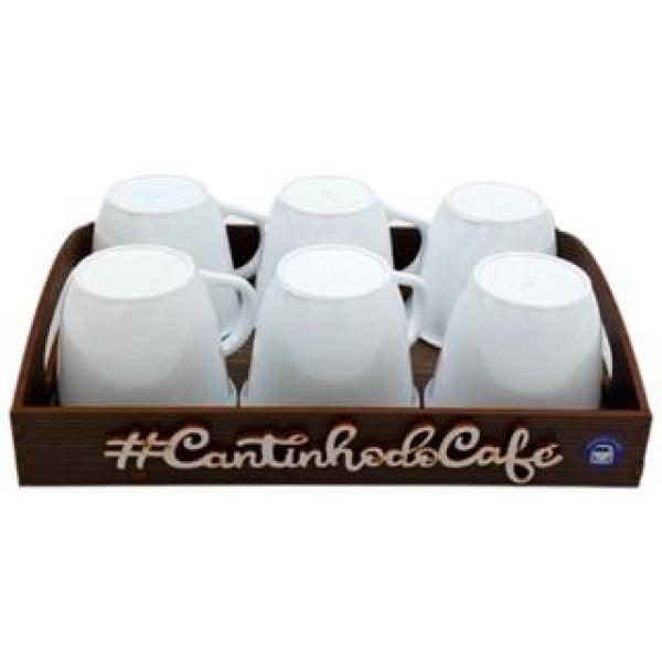 Kit 6 Xícaras Acrílica 