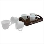 Kit 6 Xícaras Acrílica 