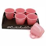 Kit 6 Xícaras Acrílica 