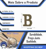 Letra B Individual de Mesa mdf 15 cm  