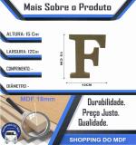Letra F Individual de Mesa Mdf 15 cm