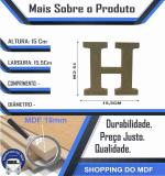 Letra H Individual de Mesa Mdf 15 cm