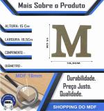 Letra M Individual de Mesa Mdf 15 cm