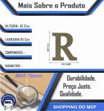 Letra R Individual de Mesa Mdf 15 cm