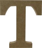 Letra T Individual de Mesa Mdf 15 cm