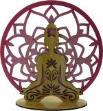 Mandala Buda c/ Base Ad. Rosa