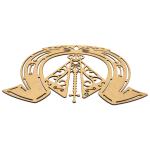 MANDALA FERRADURA NOSSA SENHORA 3MM 44CM MDF Crú