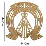MANDALA FERRADURA NOSSA SENHORA 3MM 44CM MDF Crú