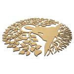 MANDALA LASER BUDA ARVORE RAIZ  3MM 44CM MDF Crú