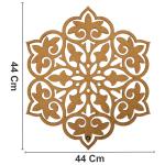 MANDALA LASER PROVENÇAL 1 3MM 44CM MDF Crú
