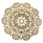 MANDALA LASER PROVENÇAL 3 3MM 44CM MDF Crú