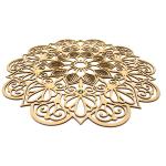 MANDALA LASER PROVENÇAL 3 3MM 44CM MDF Crú