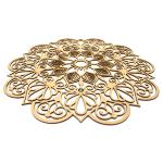 MANDALA LASER PROVENÇAL 3 3MM 44CM MDF Crú