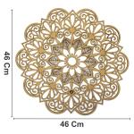 MANDALA LASER PROVENÇAL 3 3MM 44CM MDF Crú
