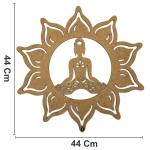 MANDALA LASER SAO BENTO 3MM 44CM MDF Crú