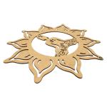 MANDALA LASER SAO BENTO 3MM 44CM MDF Crú