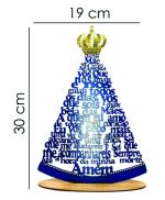 Nossa Senhora Com Base Oração Adesivada