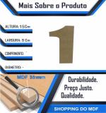 Numero 1 Individual de Mesa Mdf  15 cm