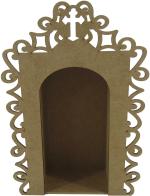 ORATORIO ARABESCO P 10X5X15CM MDF Crú